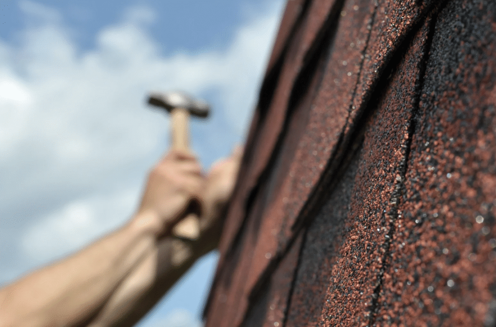 hand-nailed roof